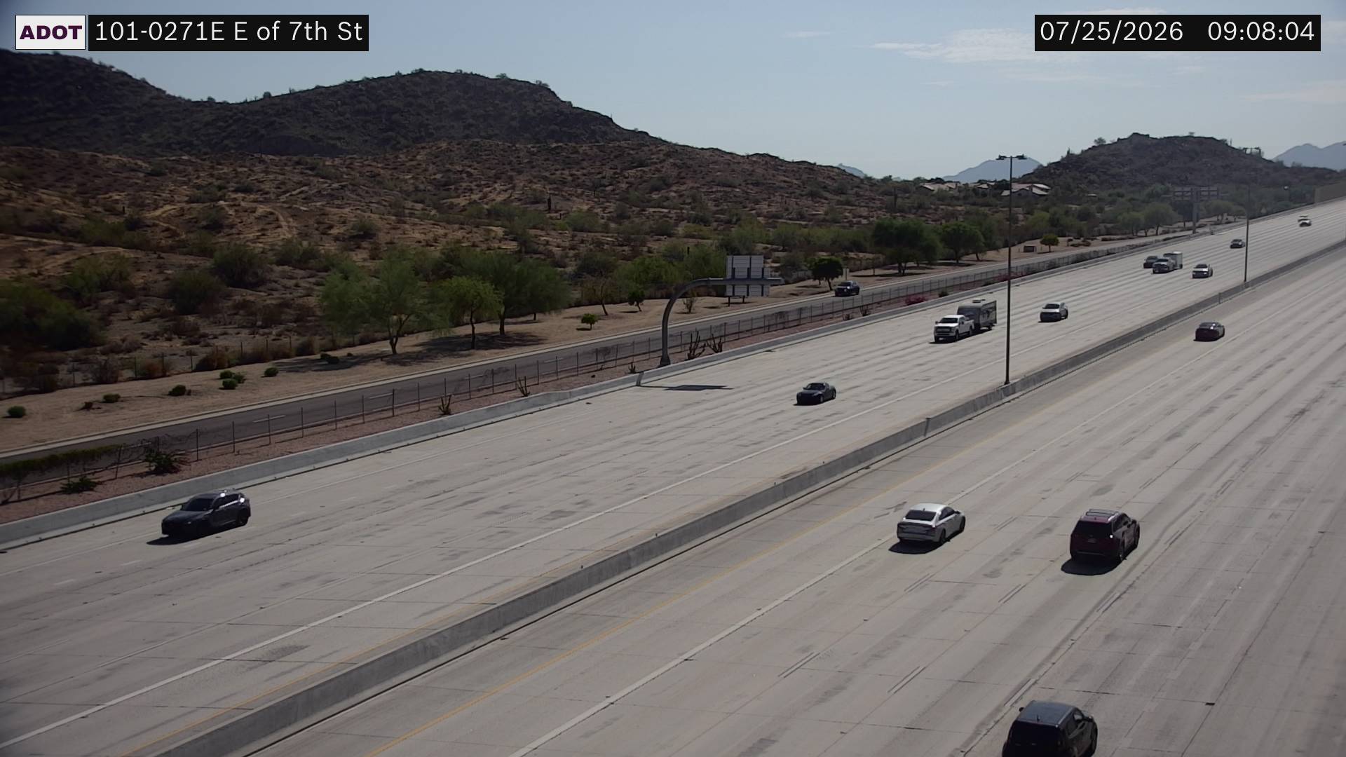 Live AZ511 traffic camera: SR-202 EB 5.20 @W of Priest Dr