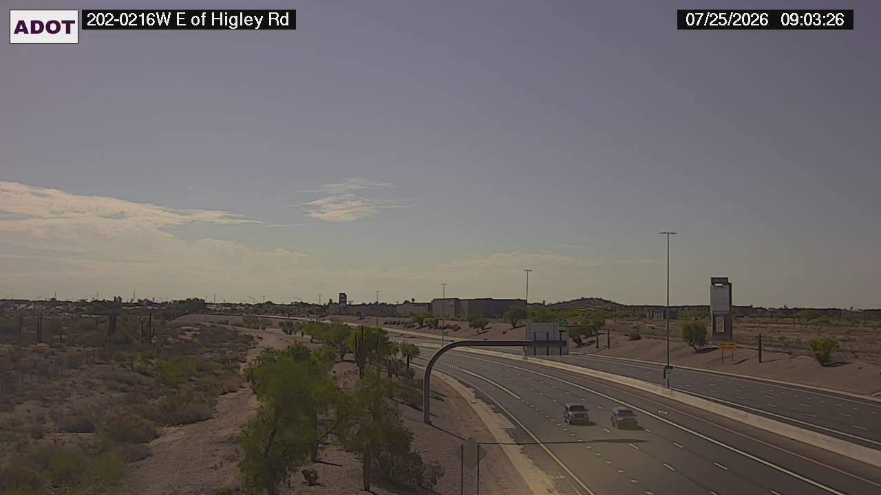 Live AZ511 Verkehrskamera: SR-202 NB 73.70 @S of Broadway Rd