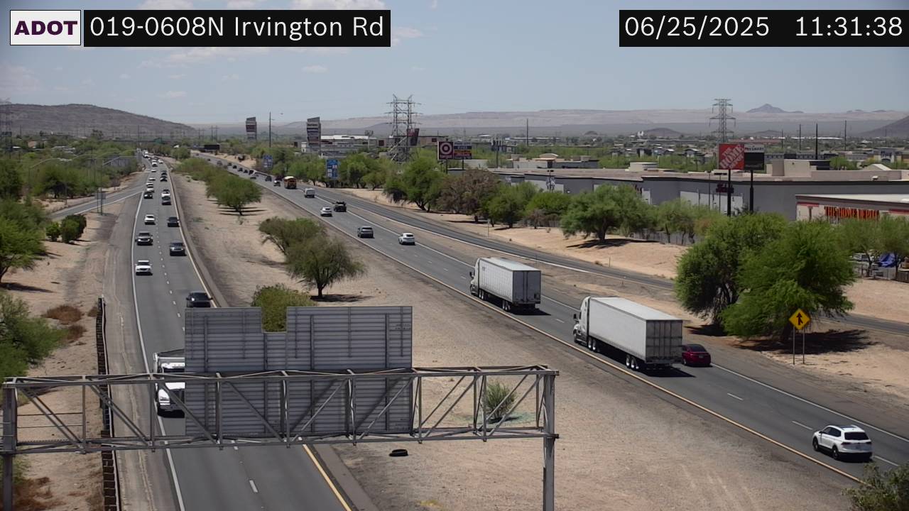 Traffic Cam I-19 NB 60.88 @Irvington