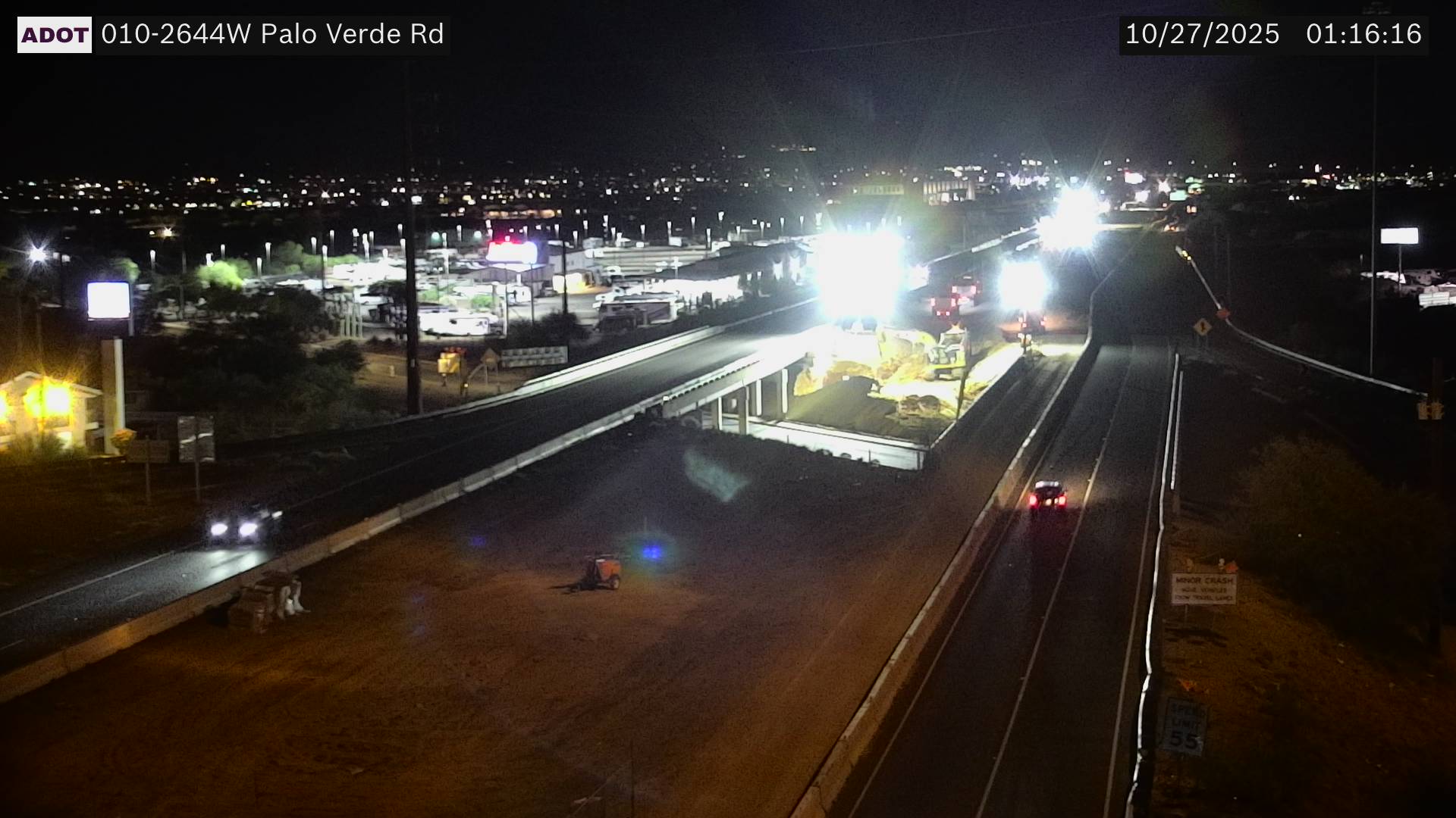 Traffic Cam I-10 WB 264.46 @Palo Verde