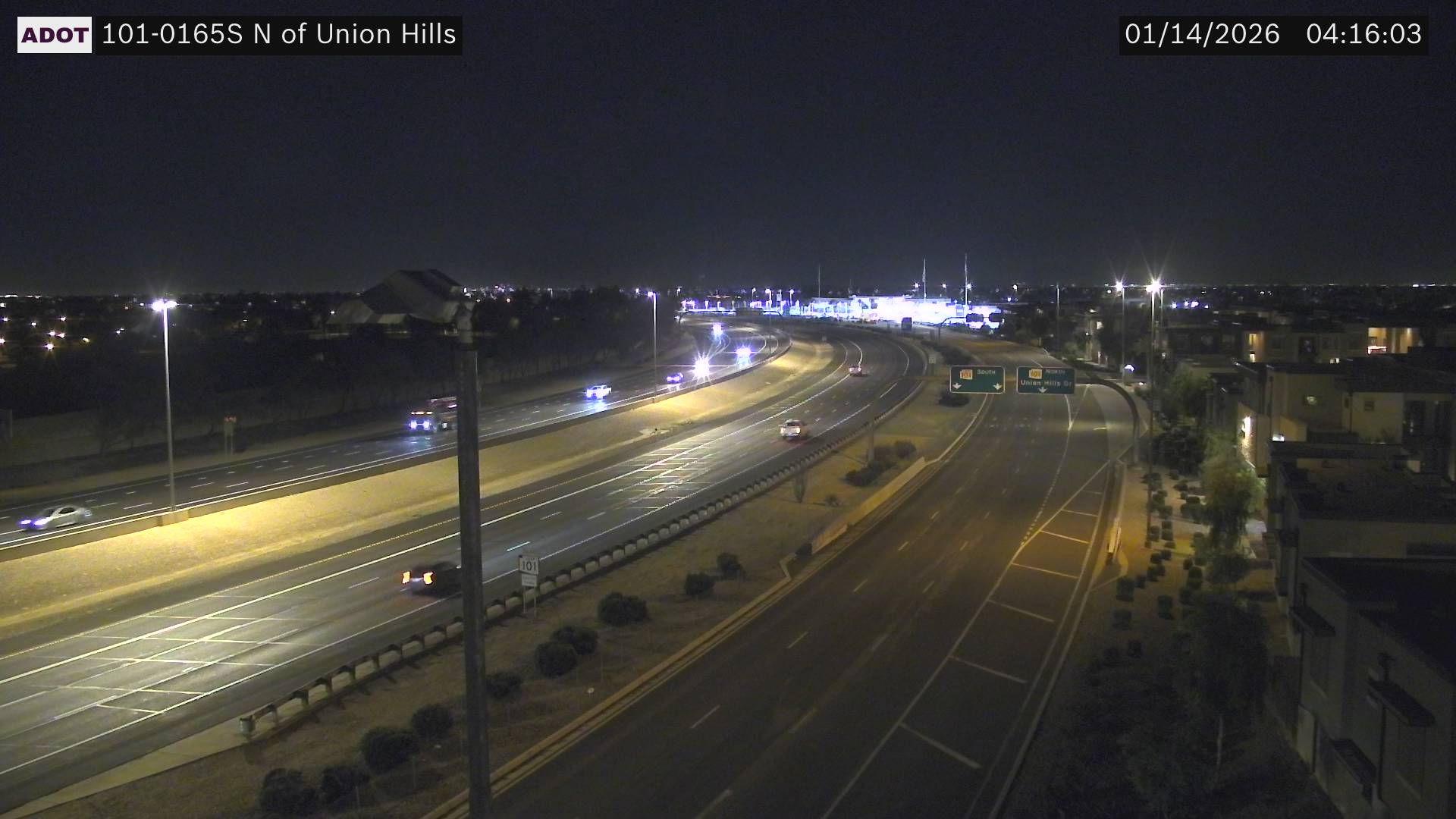 Traffic Cam L-101 SB 16.59 @N of Union Hills Rd