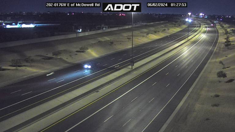 Traffic Cam L-202 WB 17.66 @E of McDowell Rd -  Westbound