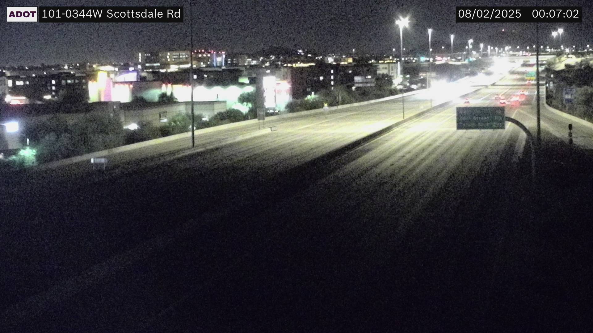 Traffic Cam L-101 WB 34.48 @Scottsdale Rd -  Westbound