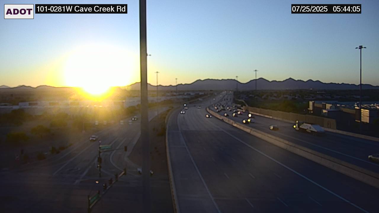 Traffic Cam L-101 WB 28.19 @Cave Creek