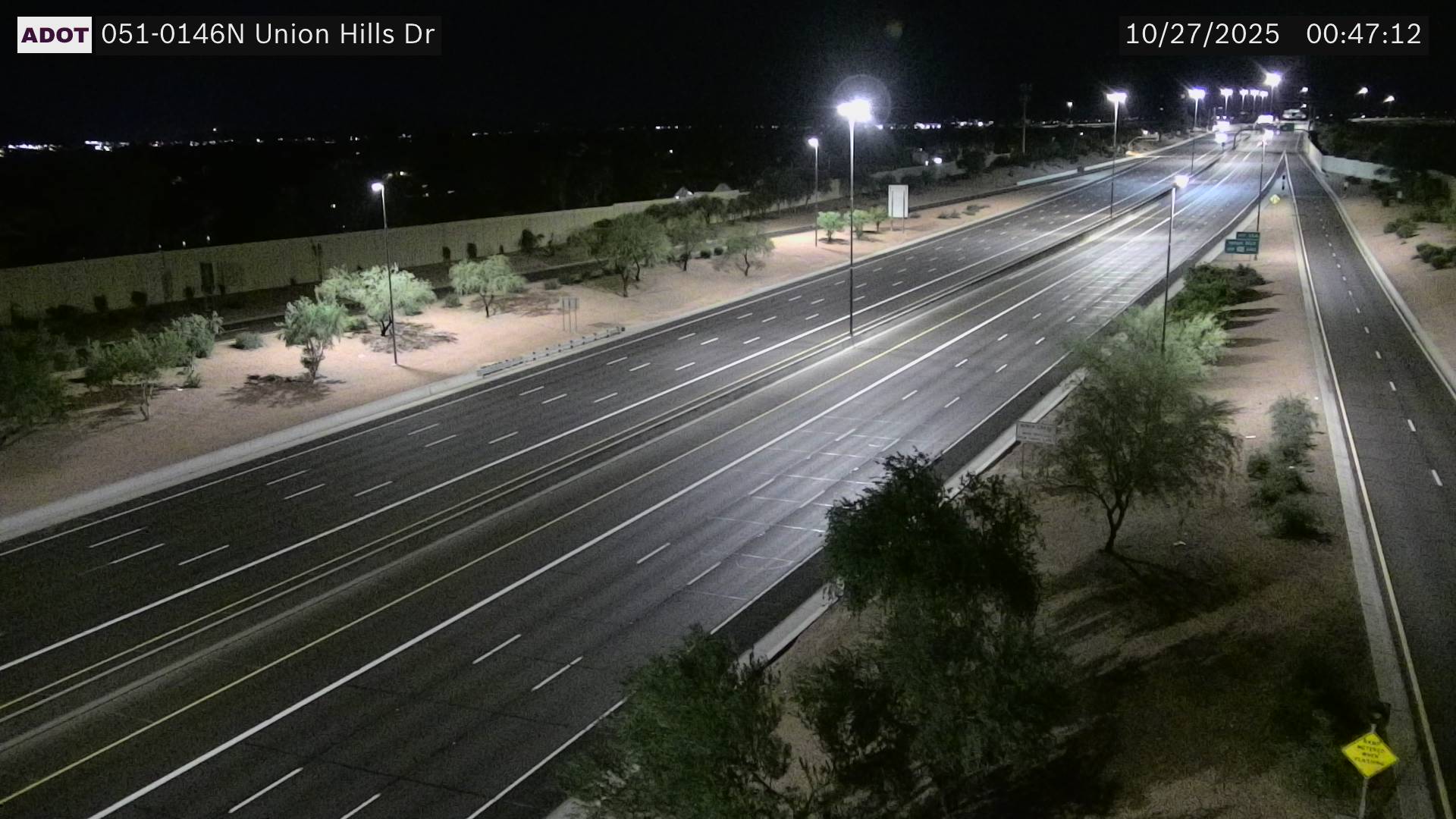 Traffic Cam SR-51 NB 14.66 @Union Hills
