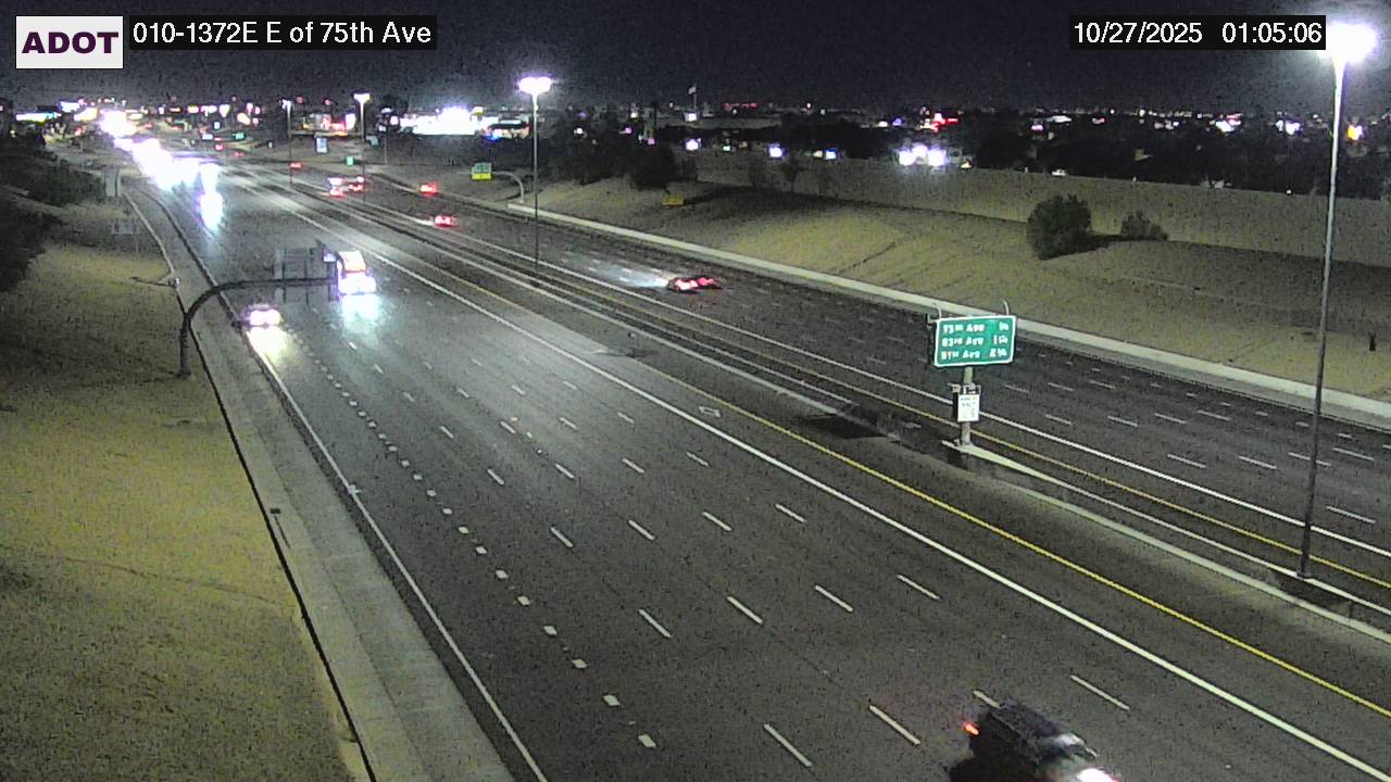 Traffic Cam I-10 EB 137.24 @E of 75th Ave