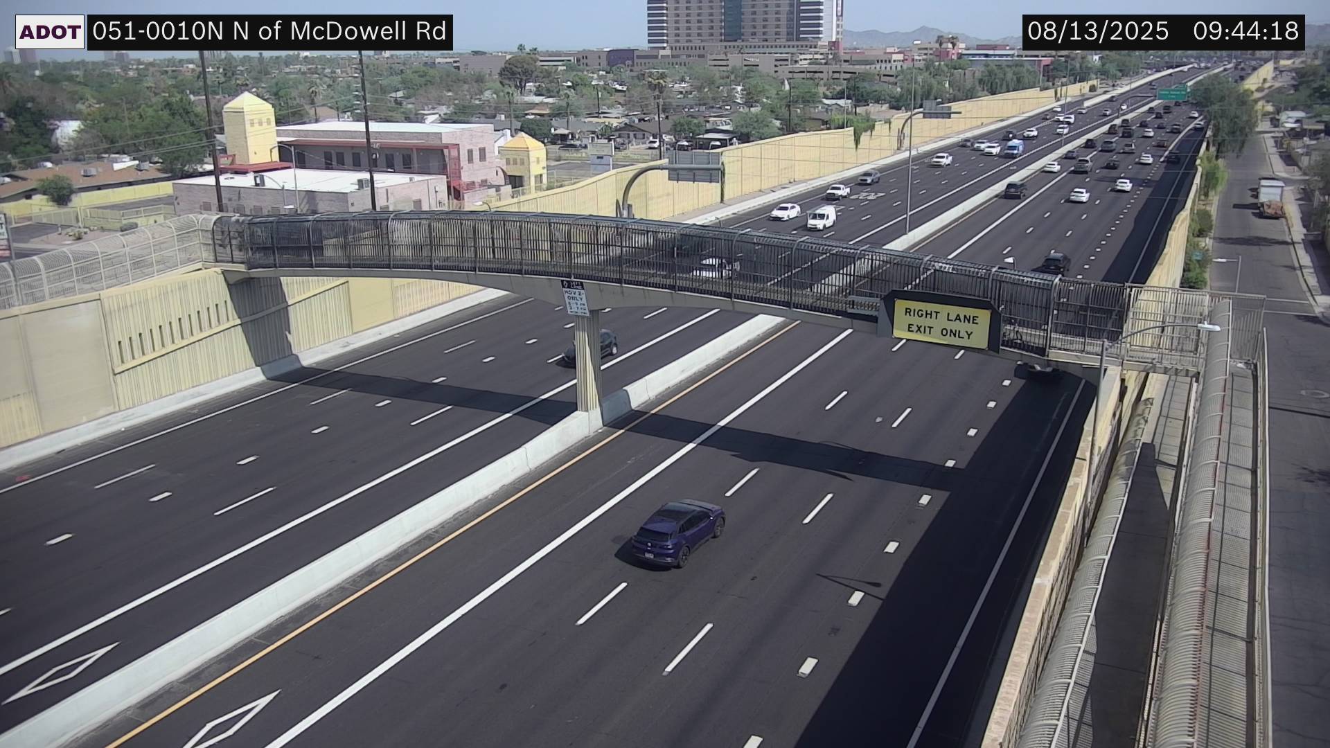 Traffic Cam SR-51 NB 1.00 @N of McDowell