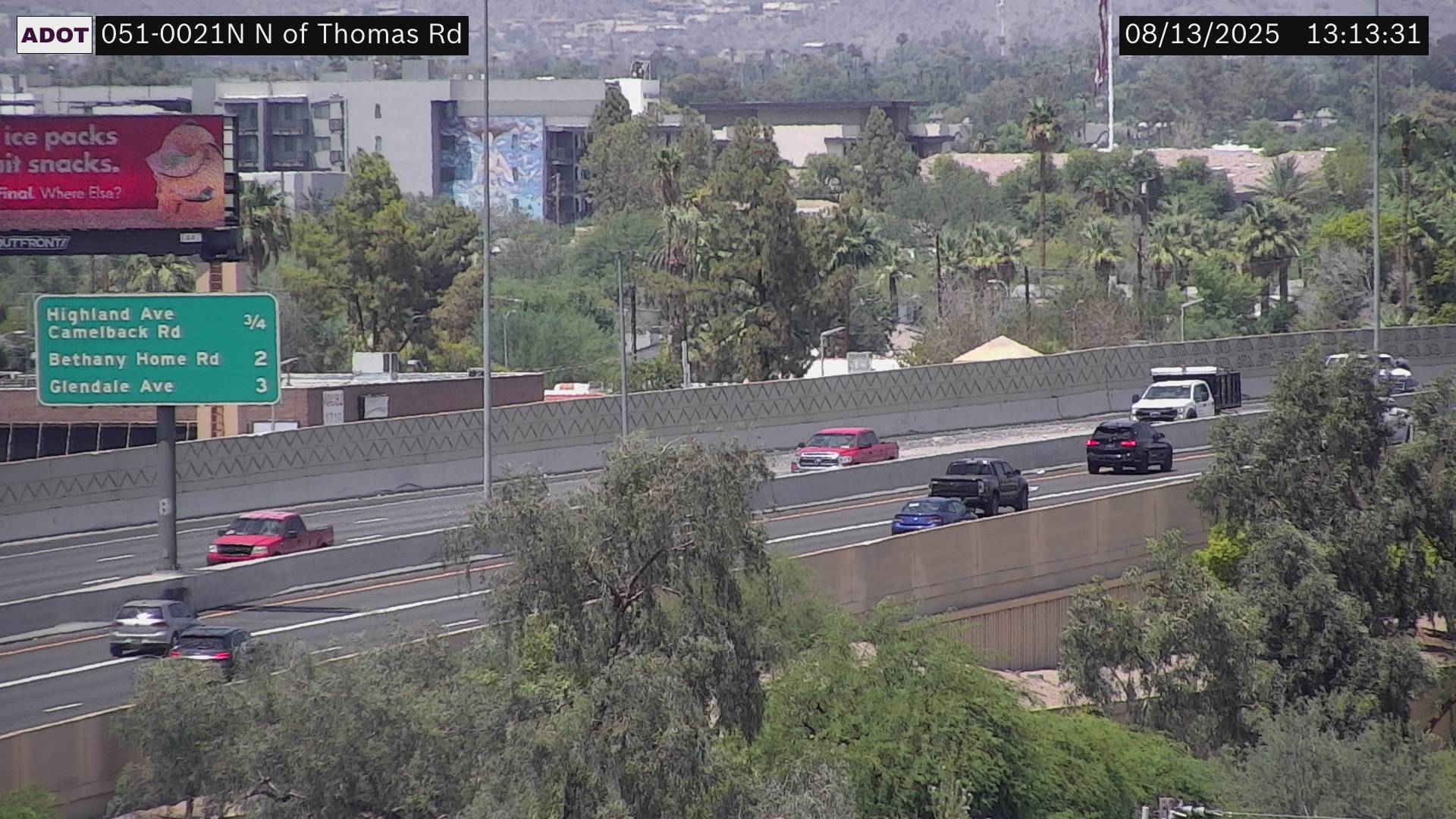 Traffic Cam SR-51 NB 2.18 @N of Thomas