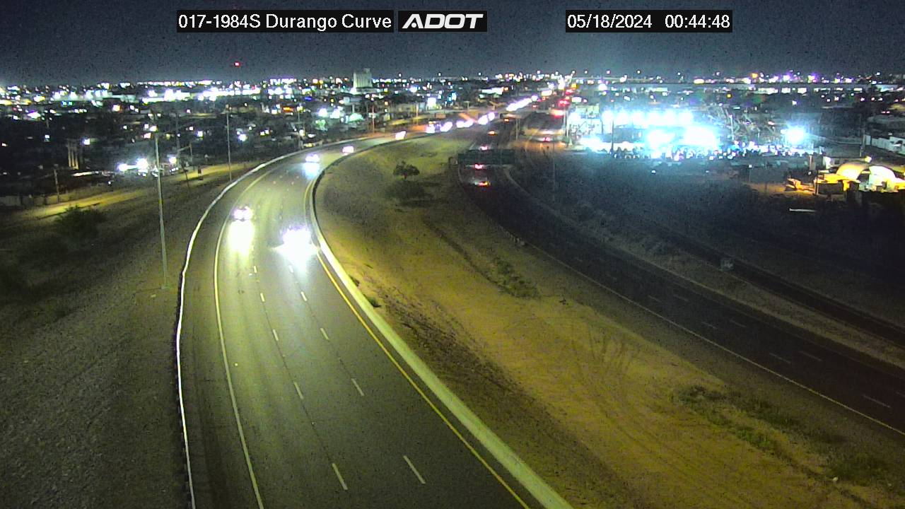 Traffic Cam I-17 SB 198.43 @Durango Curve