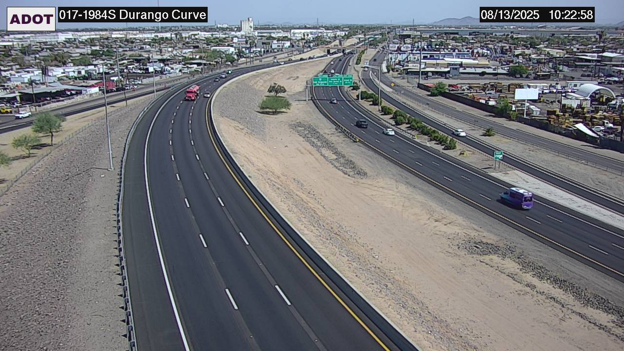 Traffic Cam I-17 SB 198.43 @Durango Curve