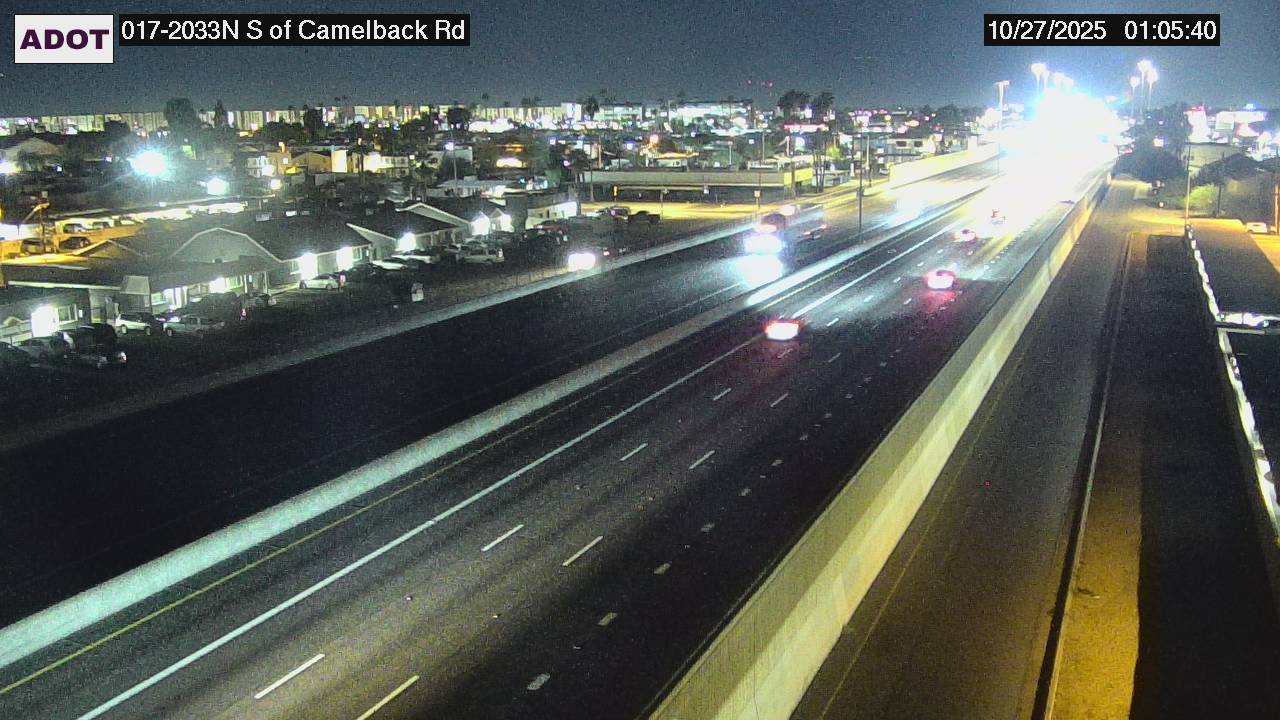 Traffic Cam I-17 NB 203.38 @S of Camelback