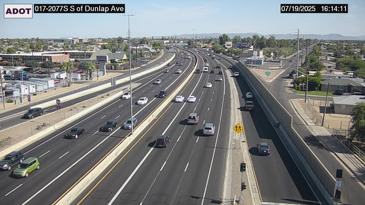 Traffic Cam I-17 SB 207.78 @Dunlap -  Southbound
