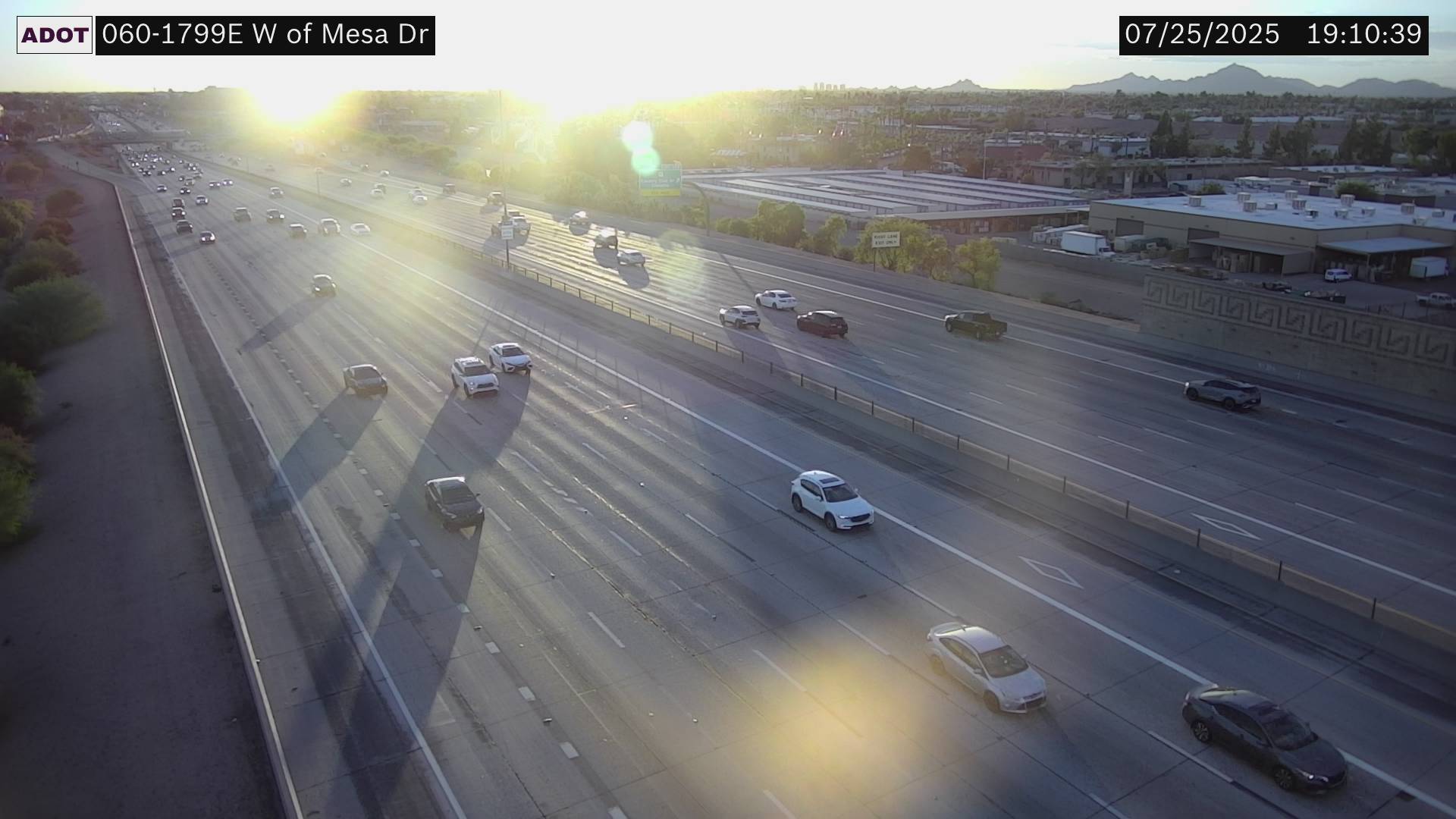 Traffic Cam US-60 EB 179.91 @W of Mesa -  Eastbound