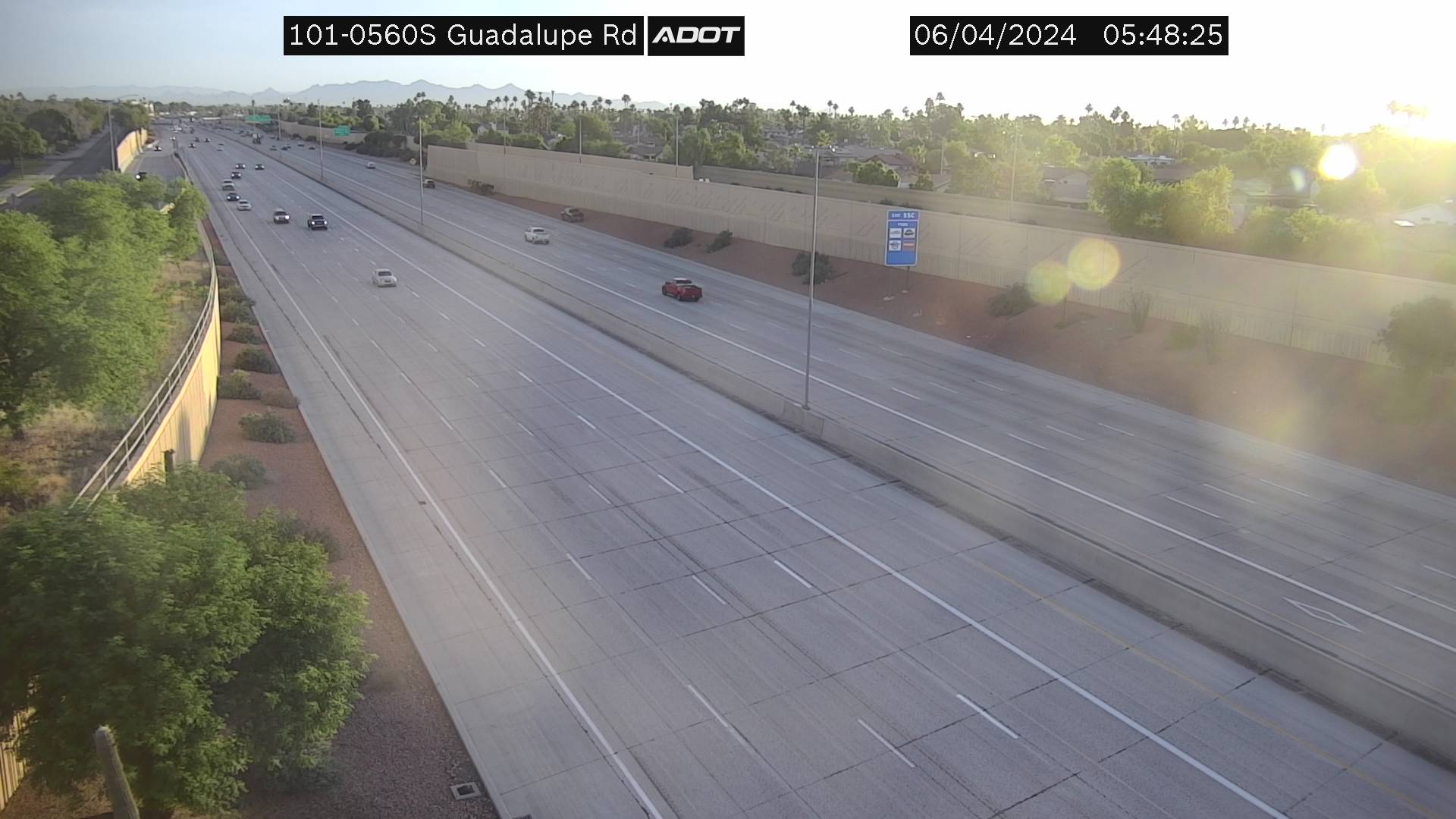 Traffic Cam L-101 SB 56.08 @Guadalupe -  Southbound
