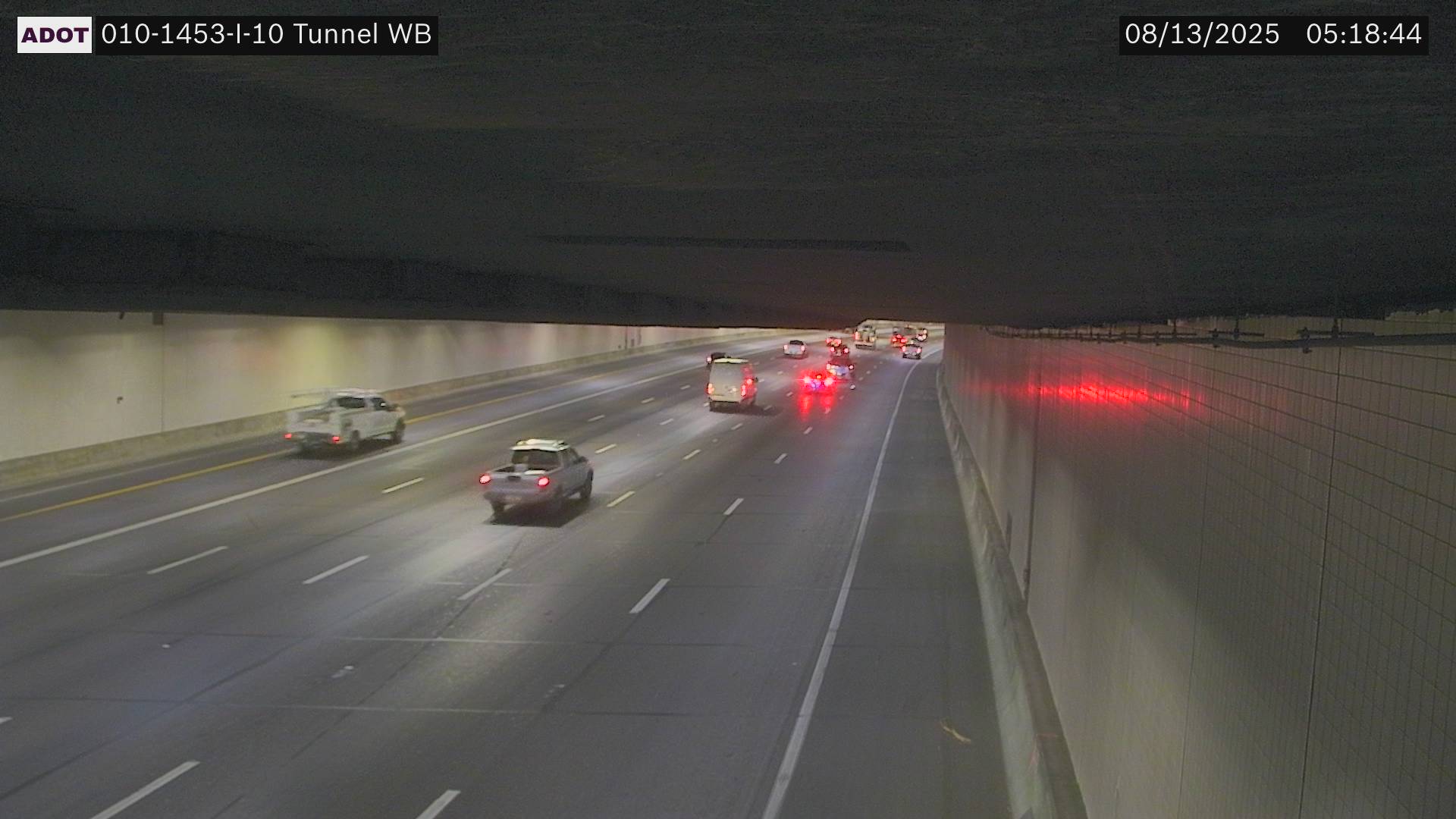 Traffic Cam I-10 WB 145.37 @Tunnel