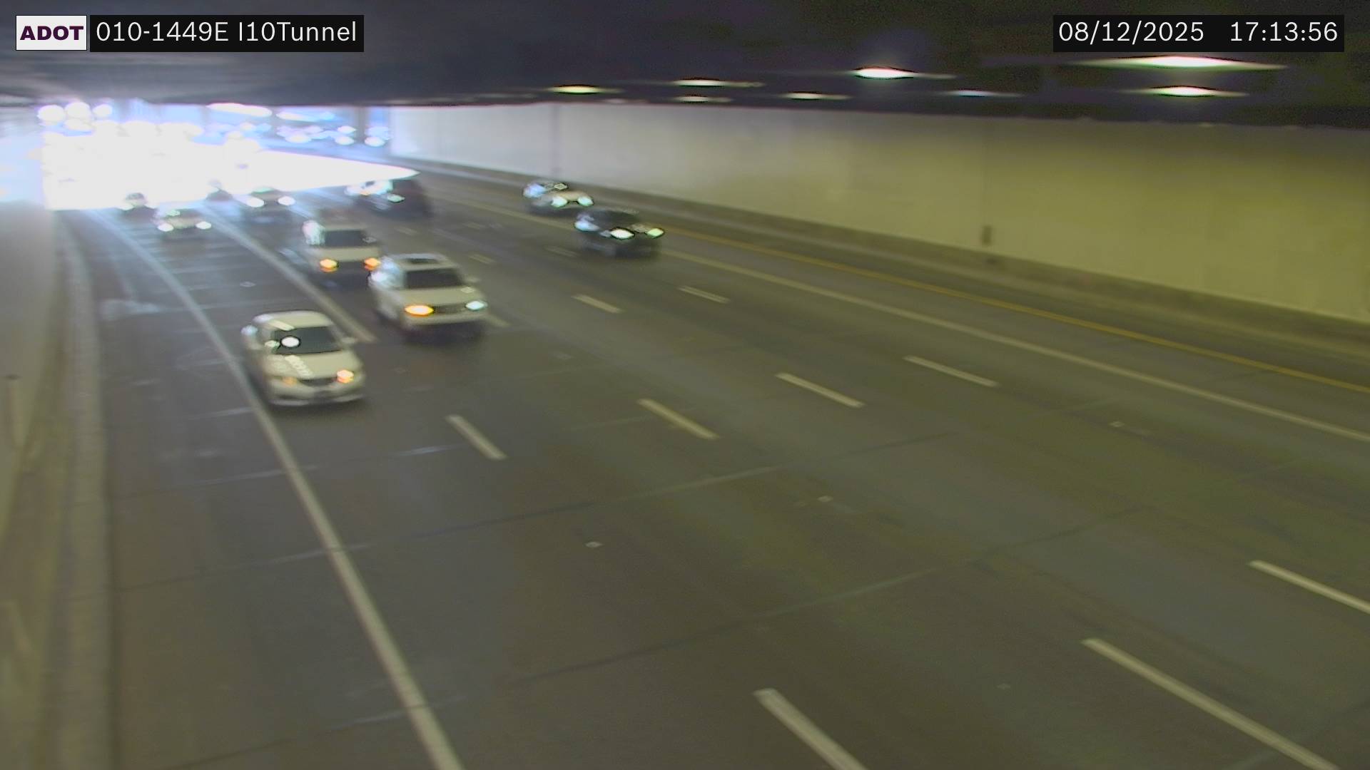 Traffic Cam I-10 EB  144.95 @Tunnel