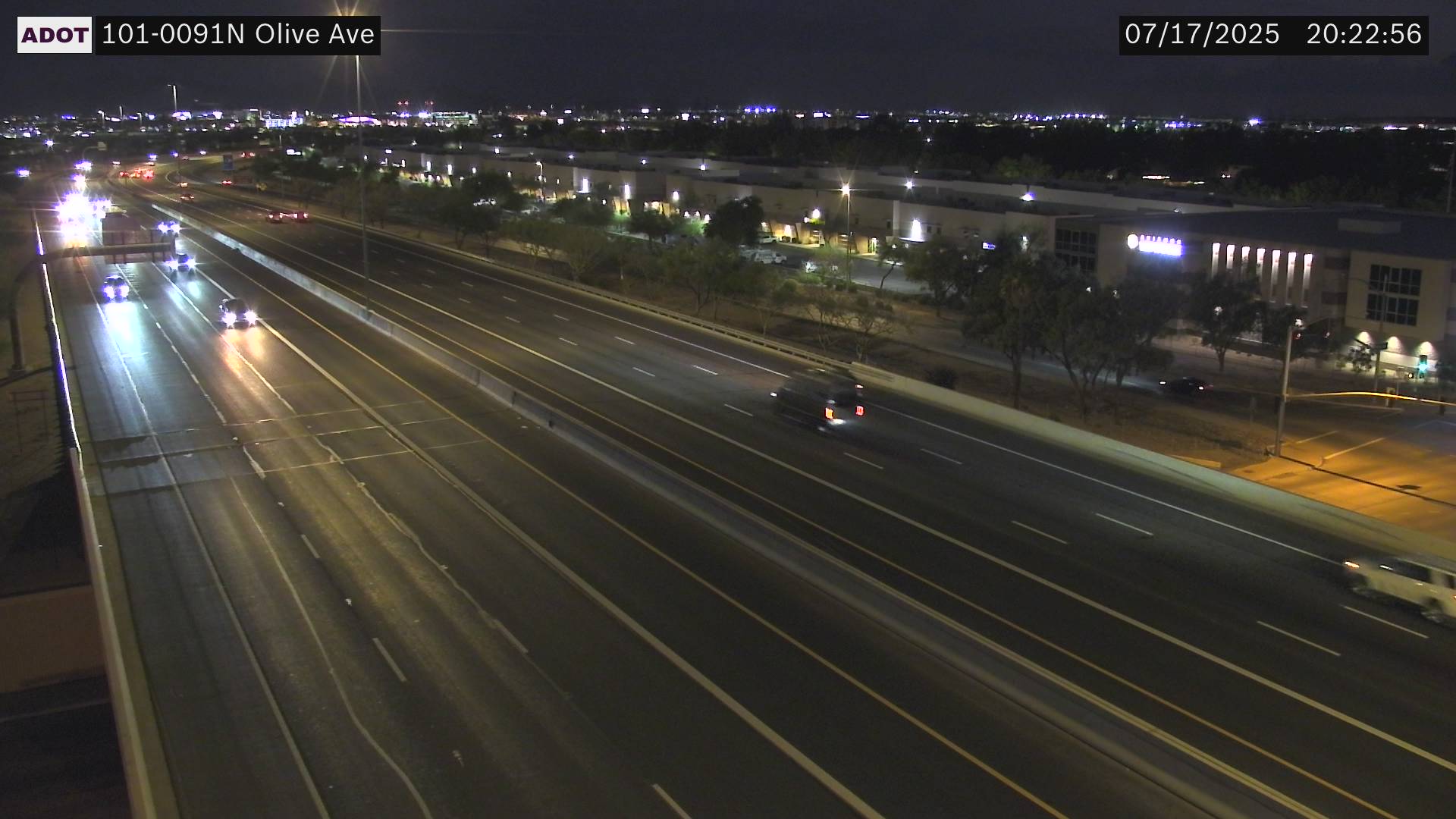 Traffic Cam L-101 NB 9.15 @Olive