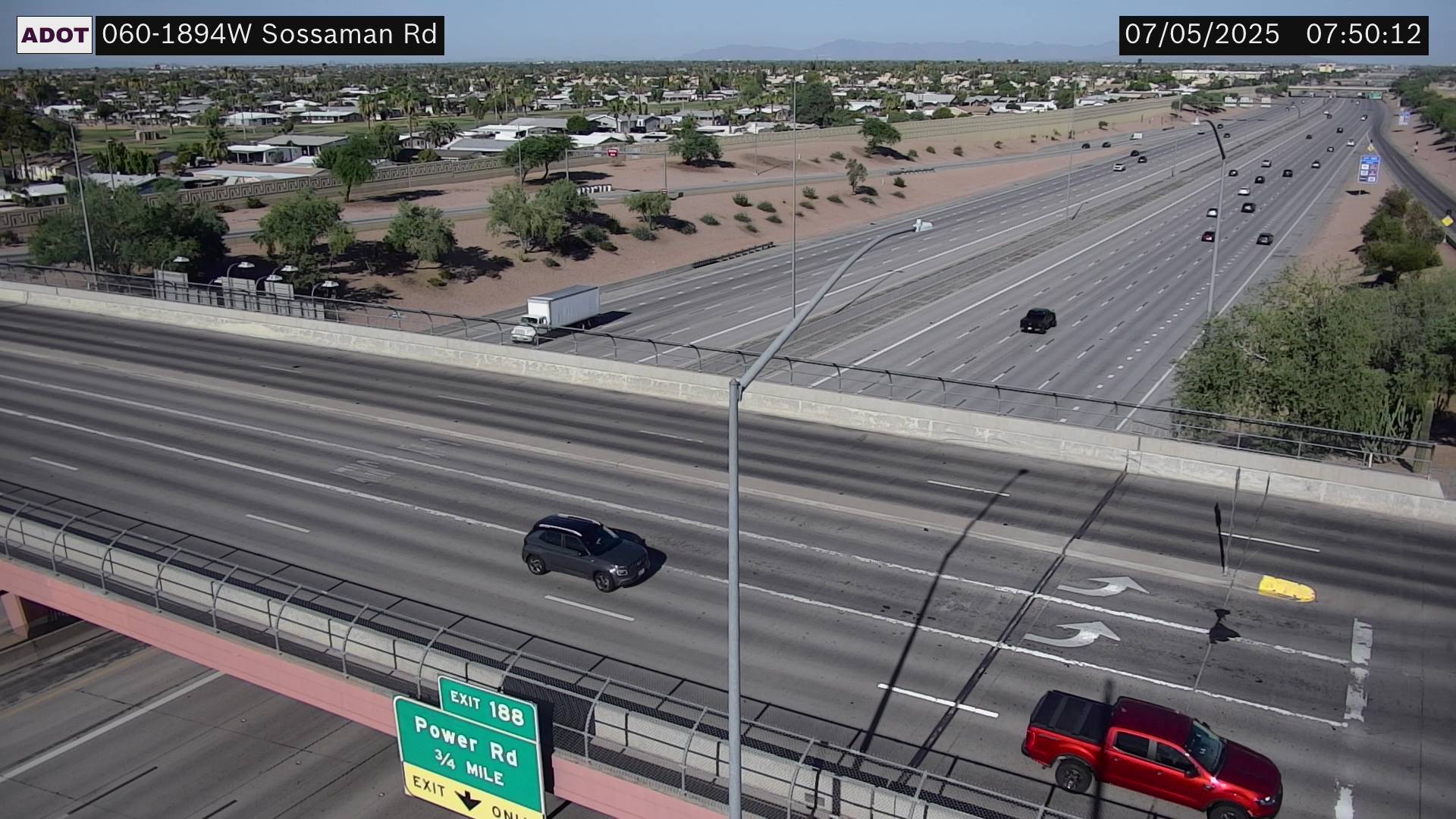 Traffic Cam US-60 WB 189.40 @Sossaman