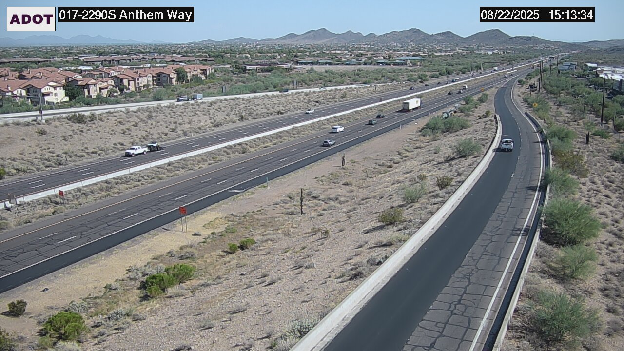 Traffic Cam I-17 SB 229.05 @Anthem -  Southbound