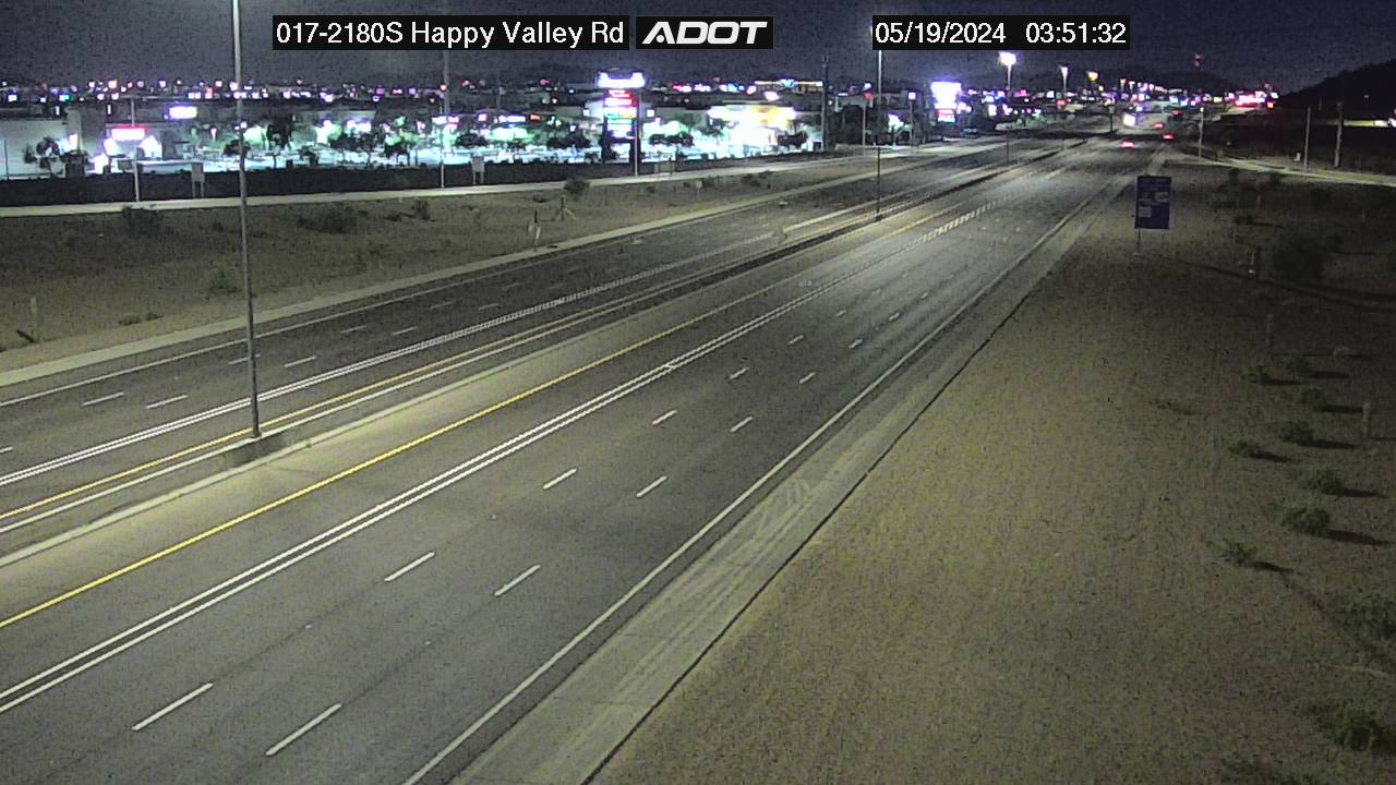 Traffic Cam I-17 SB 218.05 @Happy Valley