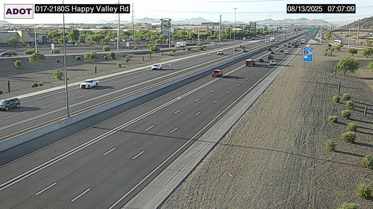 Traffic Cam I-17 SB 218.05 @Happy Valley