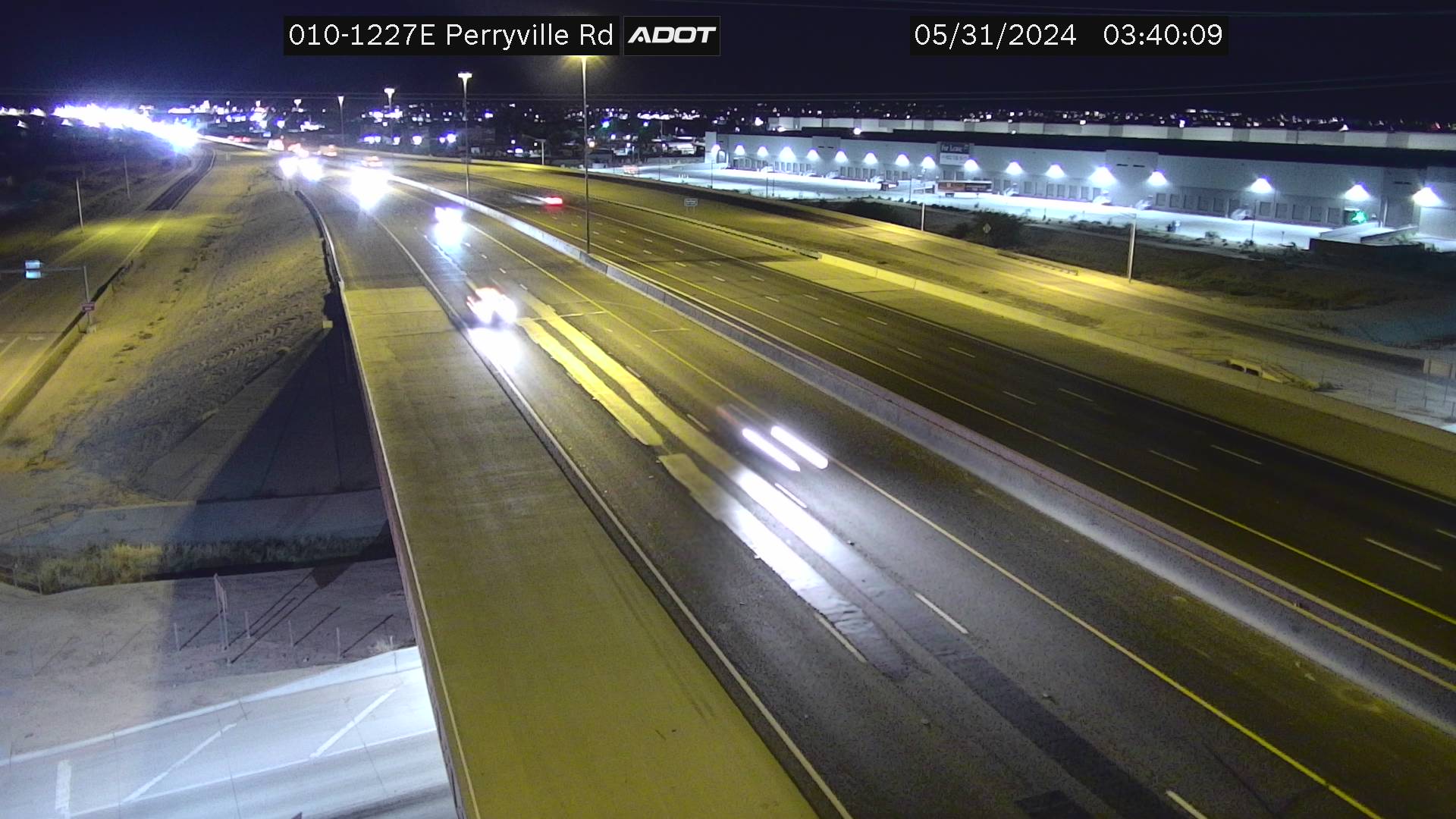 Traffic Cam I-10 EB 122.73 @Perryville -  Eastbound