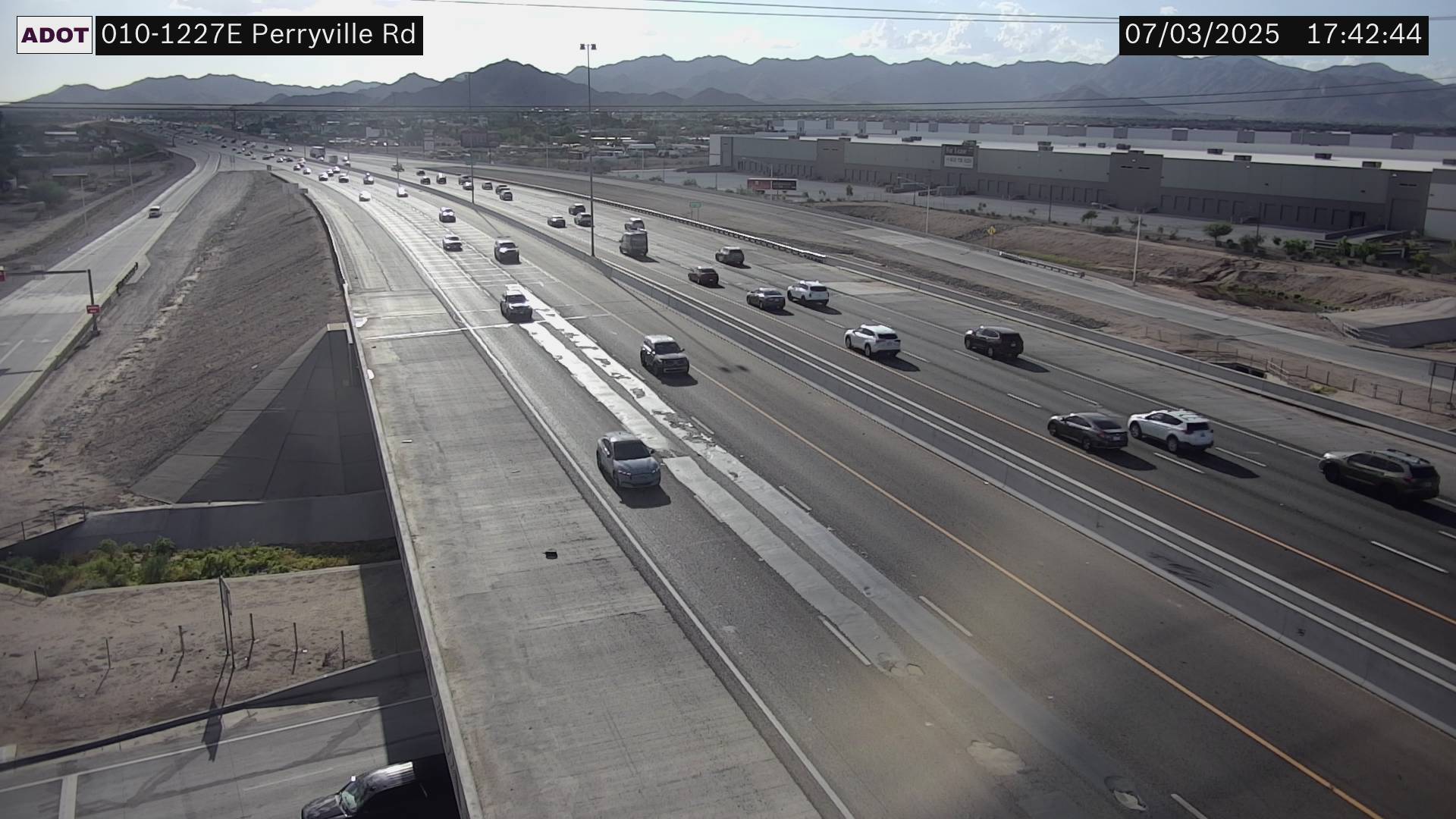 Traffic Cam I-10 EB 122.73 @Perryville -  Eastbound