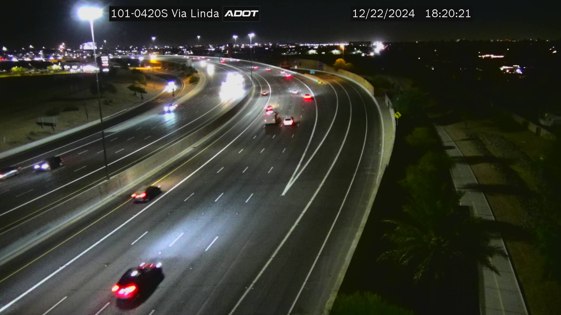 Traffic Cam L-101 SB 42.02 @Via Linda