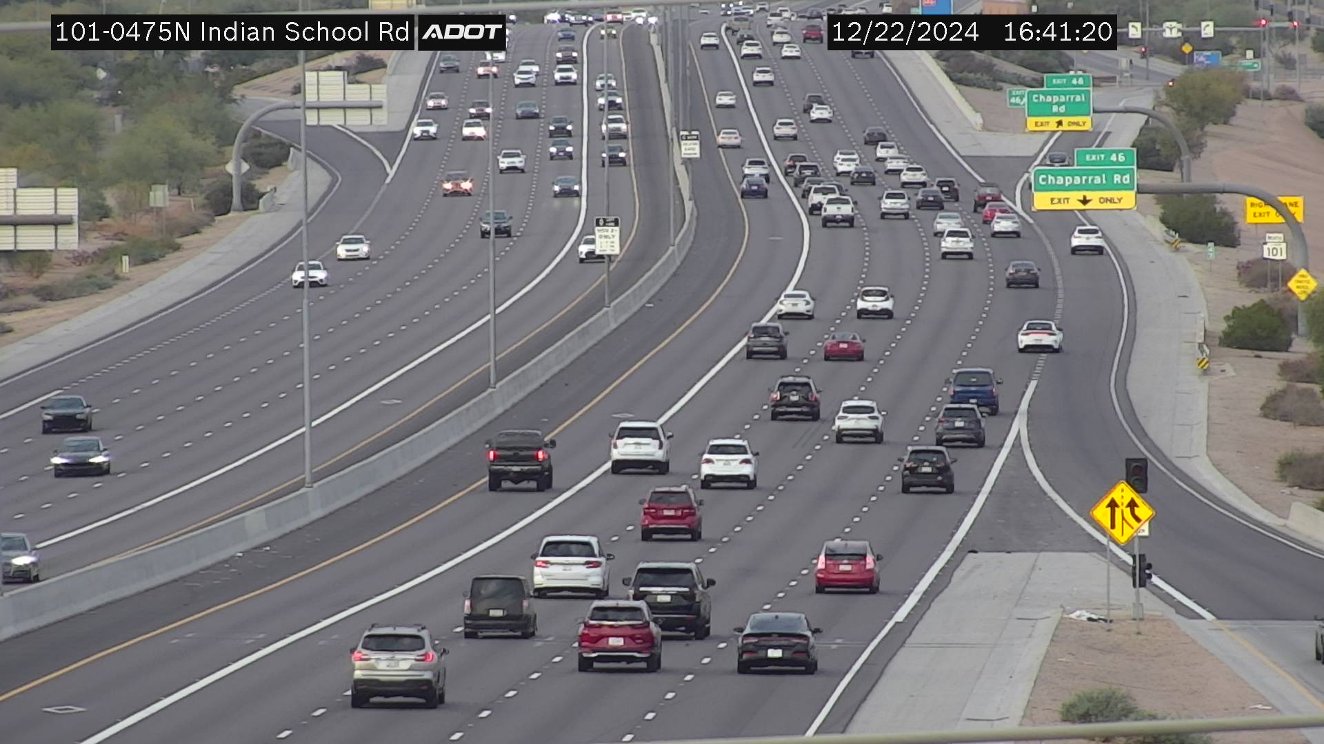 Traffic Cam L-101 NB 47.57 @Indian School