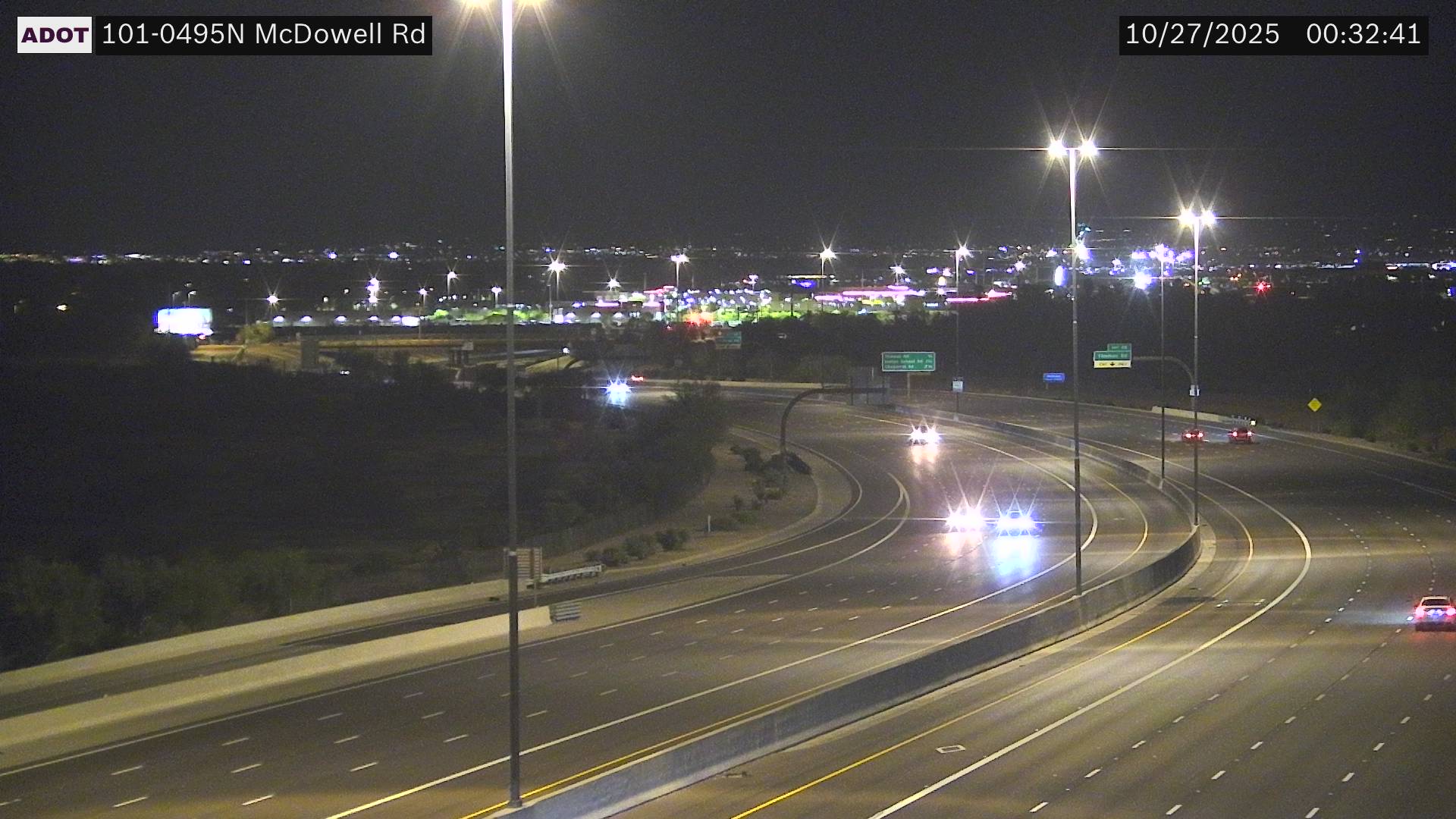 Traffic Cam L-101 NB 49.52 @McDowell
