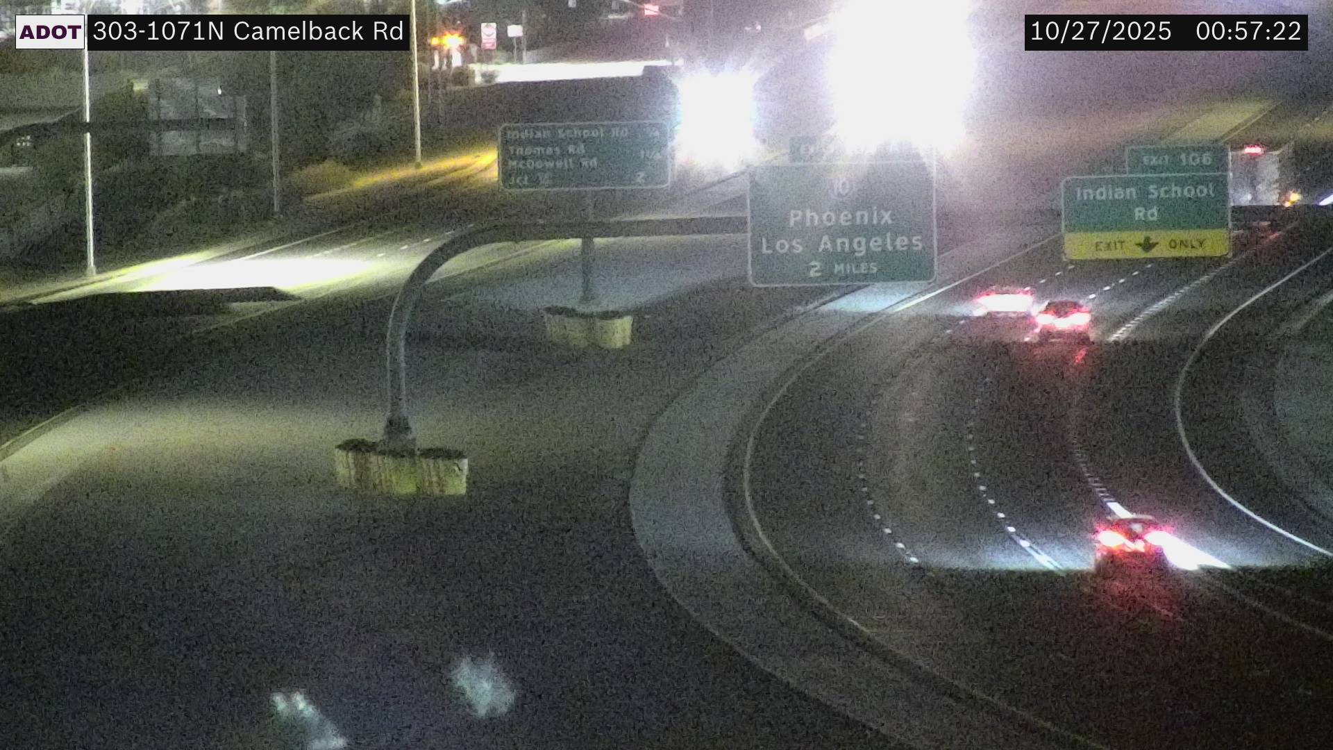 Traffic Cam L-303 NB 107.13 @CAMELBACK
