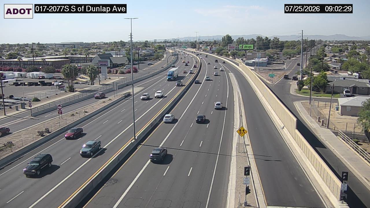 Live AZ511 交通摄像头: US-60 EB 179.90 @W of Mesa Dr